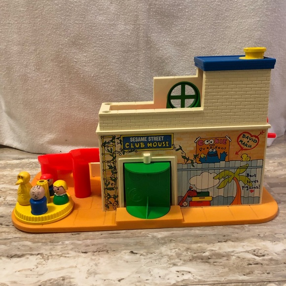 Vintage Sesame Street Clubhouse, Little People Playground & Figures Fisher-Price - Picture 4 of 13
